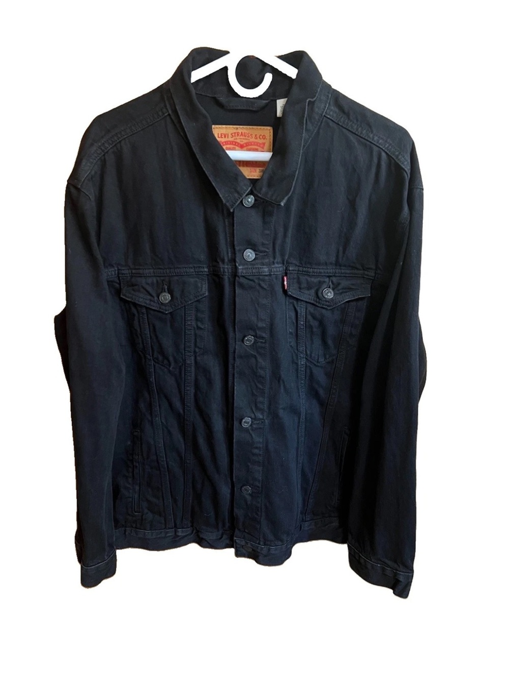 Levi’s 72334‑0144 Black Trucker Jacket XXXL – Excellent Condition, Minimal Wear